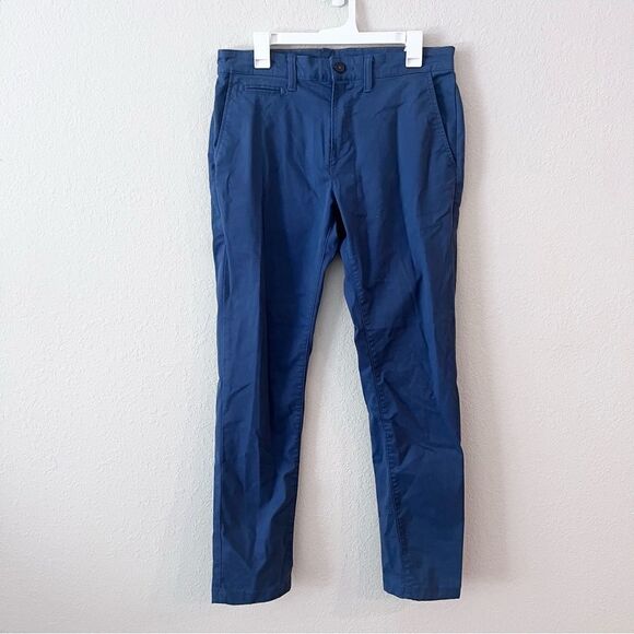 Lucky Brand Blue Casual Pants Flat Front Chino Men's Size 32x32 - Picture 1 of 8